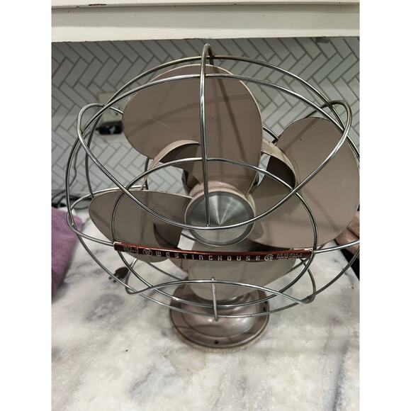 Vintage Westinghouse 12 LA 4 Desk Fan | Retro 1950s Metal Oscillating USA - Picture 1 of 11